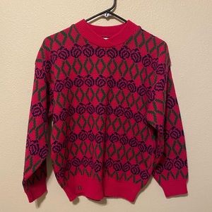 90s Objectives Pink Floral Sweater